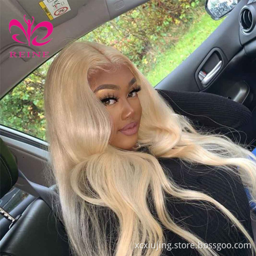 613 Blonde HD Lace Frontal Wigs Glueless Body Wave Pre Plucked Baby Hair 13x4 Lace Front Human Hair Wigs Natural Hairline